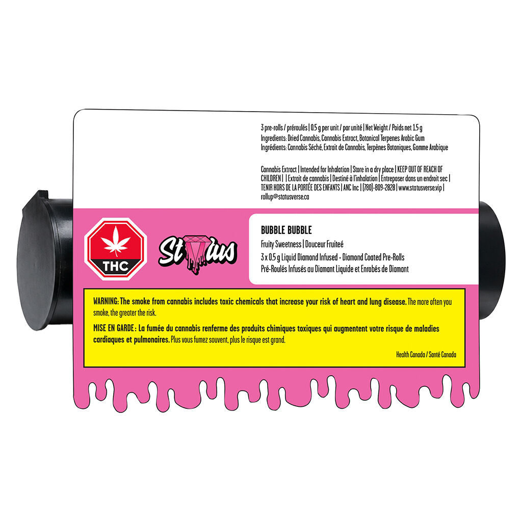 Bubble Bubble Liquid Diamond Infused&Diamond Coated Pre-Roll