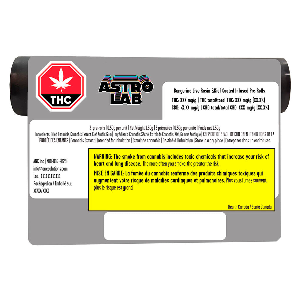 BANJERINE Live Rosin Infused Kief Coated Pre-Roll - 