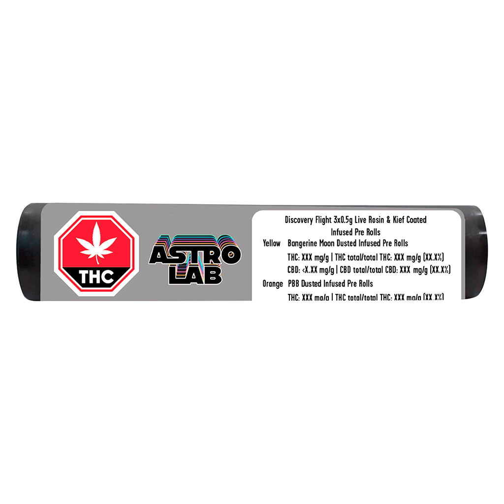 DISCOVERY FLIGHT Live Rosin Infused Kief Coated Pre-Roll - 