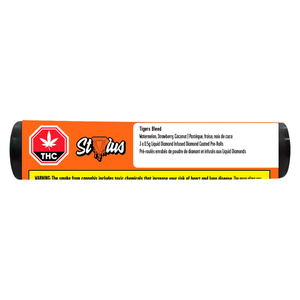 Tiger's Bleed Liquid DIamond Infused&Diamond Coated Pre-Roll