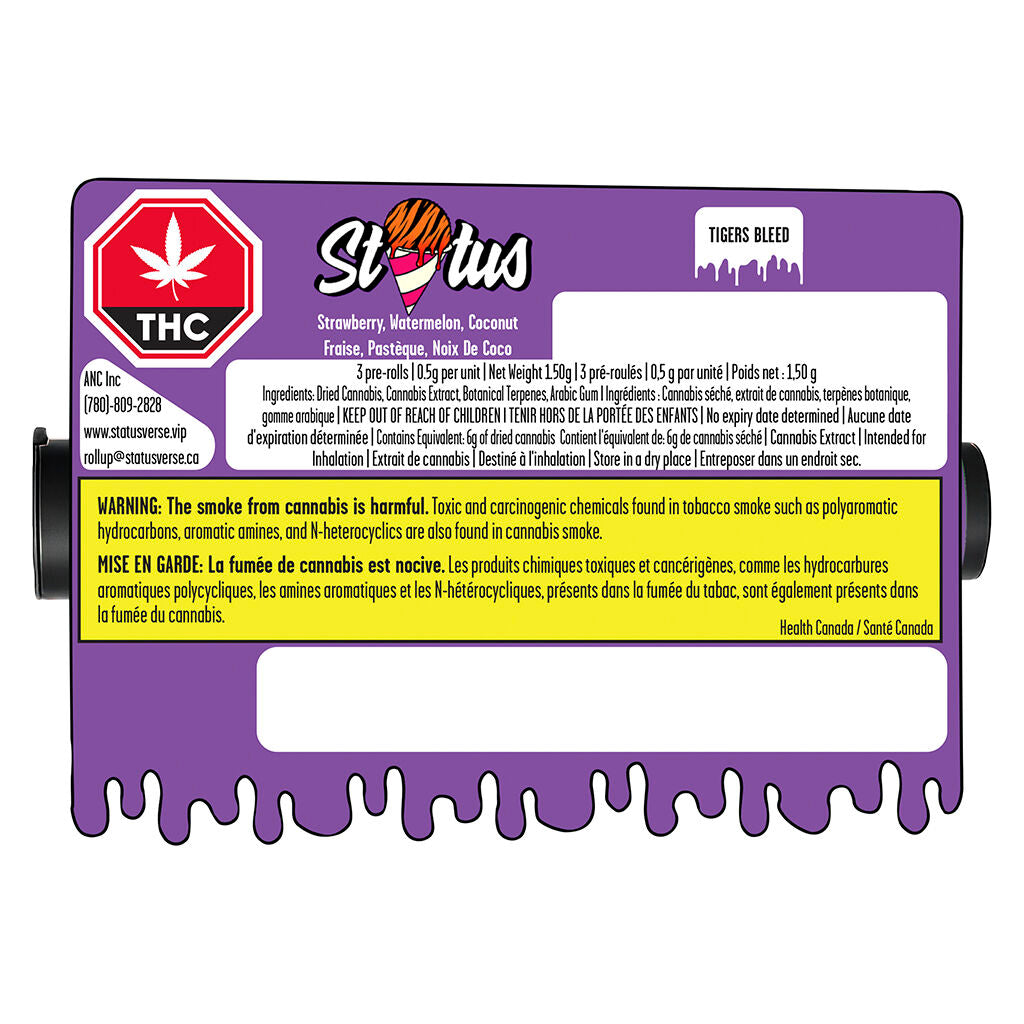 Tiger's Bleed Liquid DIamond Infused&Diamond Coated Pre-Roll - 