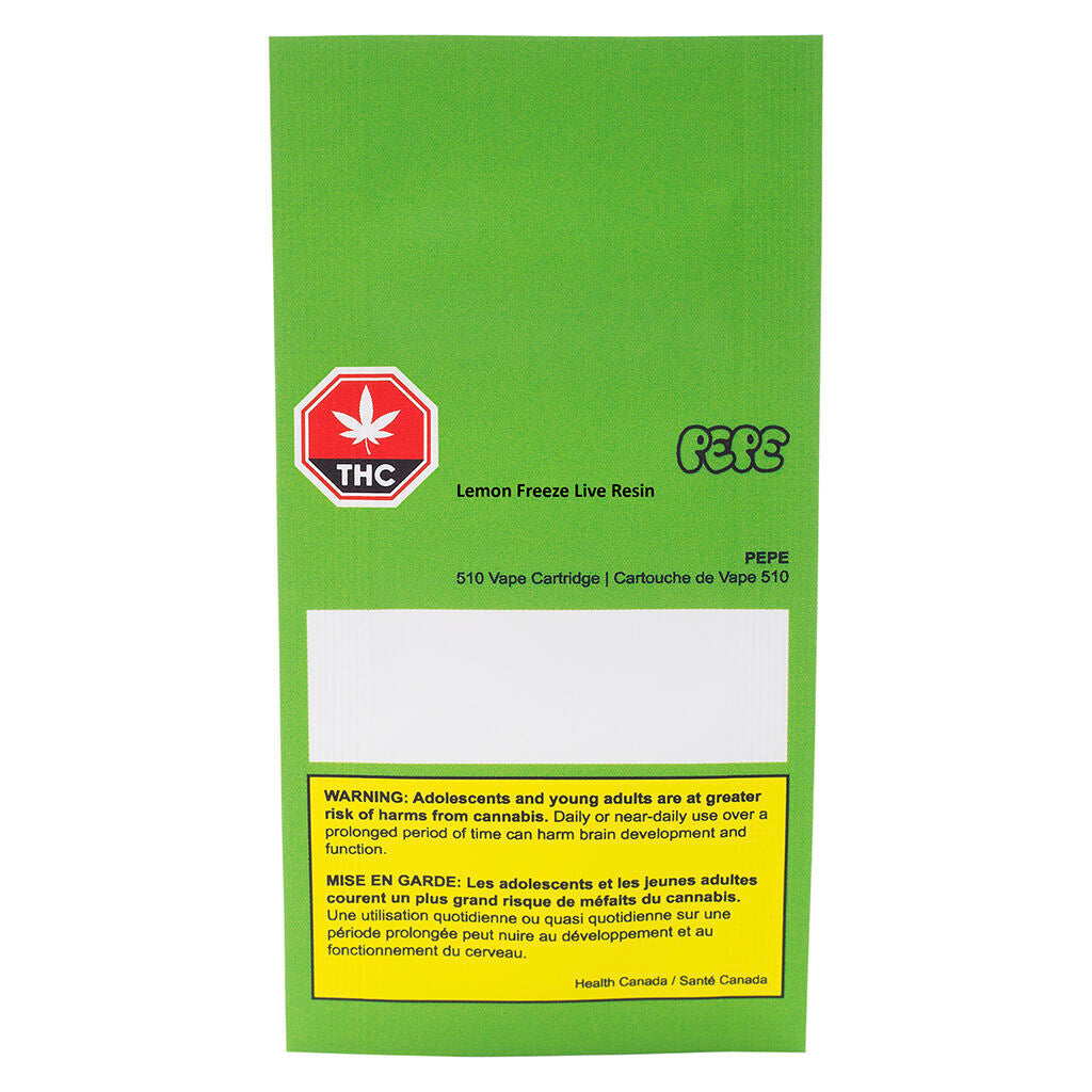 Lemon Freeze Live Resin 510 Thread Cartridge