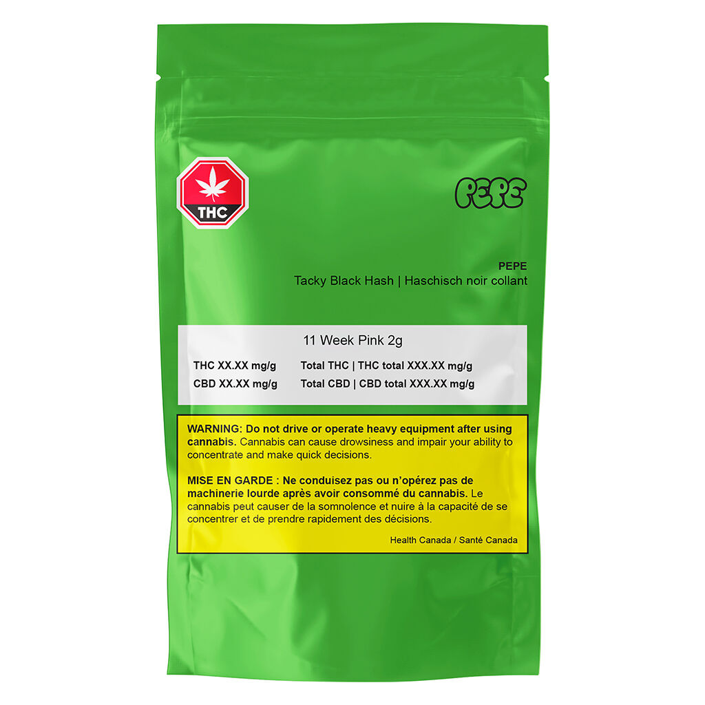 Tacky black hash 11 week pink - 