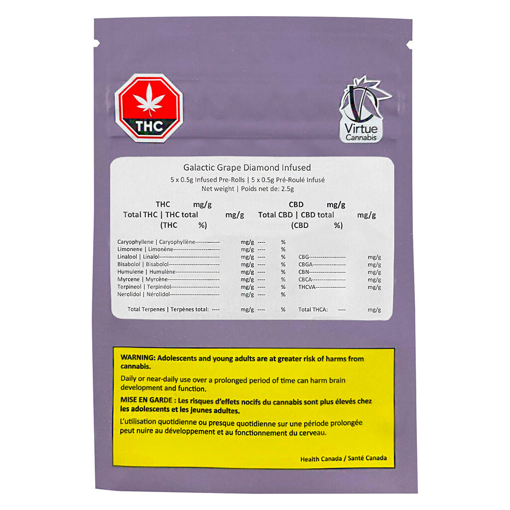Galactic Grape Diamond Infused Pre-Roll - 