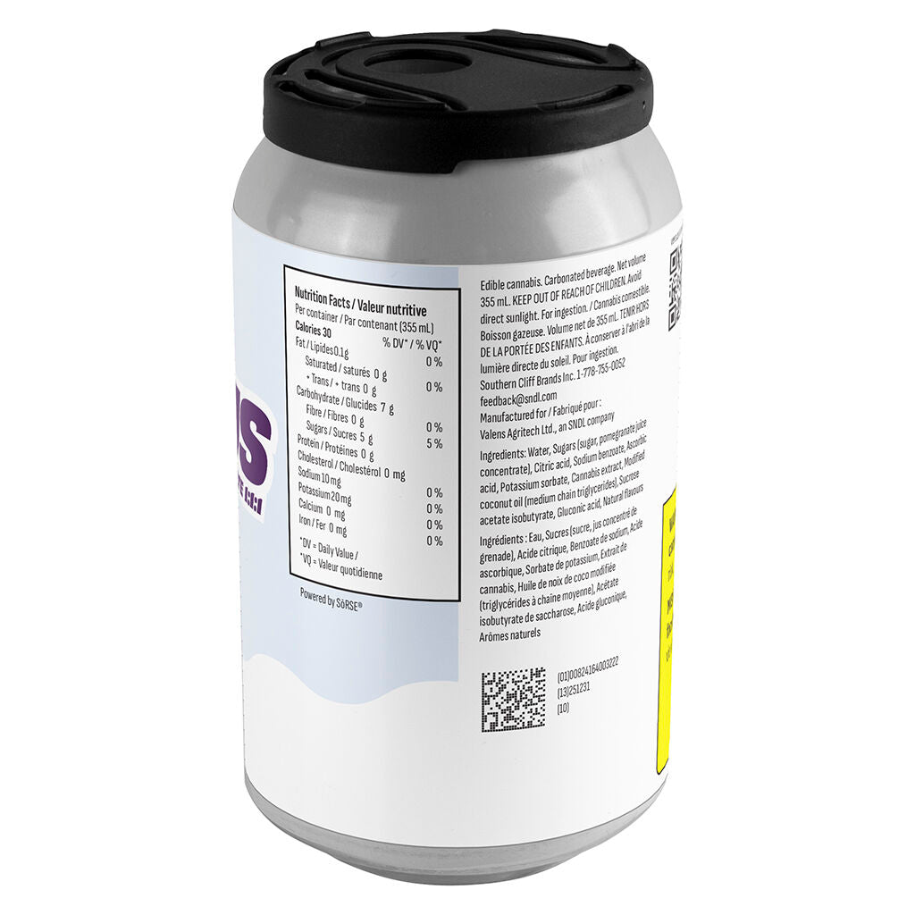 Blueberry Pomegranate 1:1:1 THC/CBD/CBG Rapid Seltzer - 