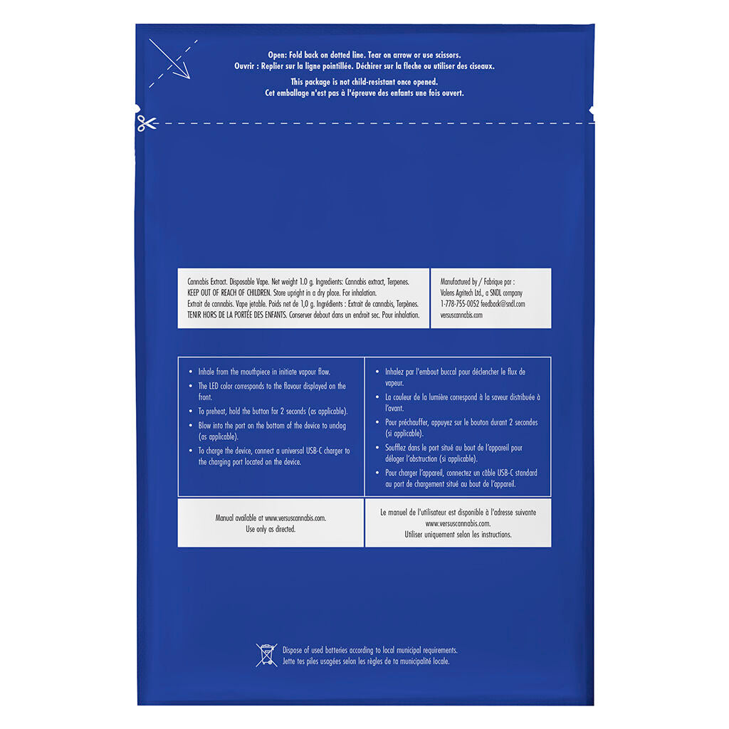 DUEL Blueberry Haze FS vs Blue Lemz 2-in-1 Disposable Vape - 