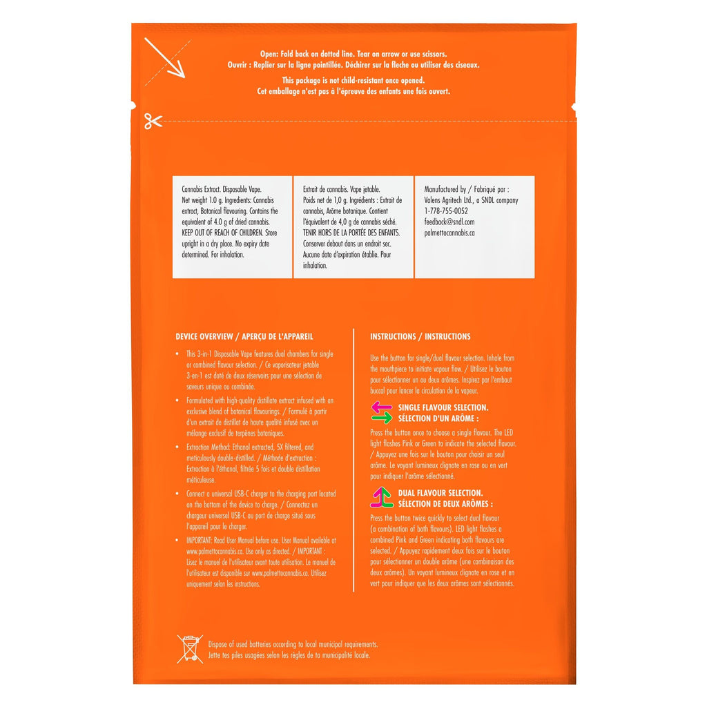 Banana & Pineapple Coco 3-in-1 Disposable Vape - 