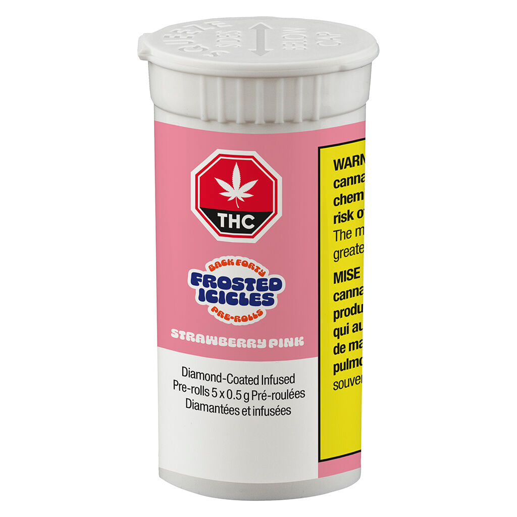 Frosted Icicles Infused Pre-Roll - Strawberry Pink - 