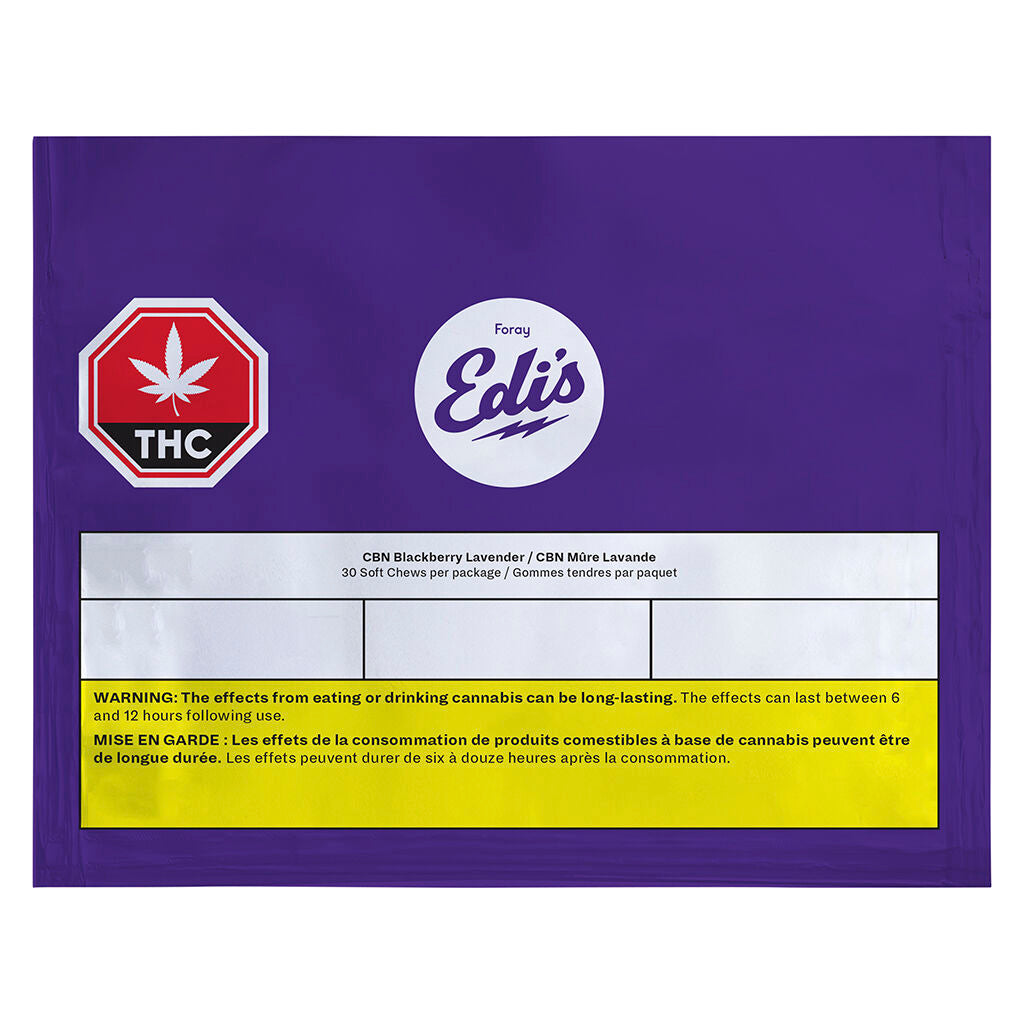 Edi's CBN Blackberry Lavender Soft Chews - 