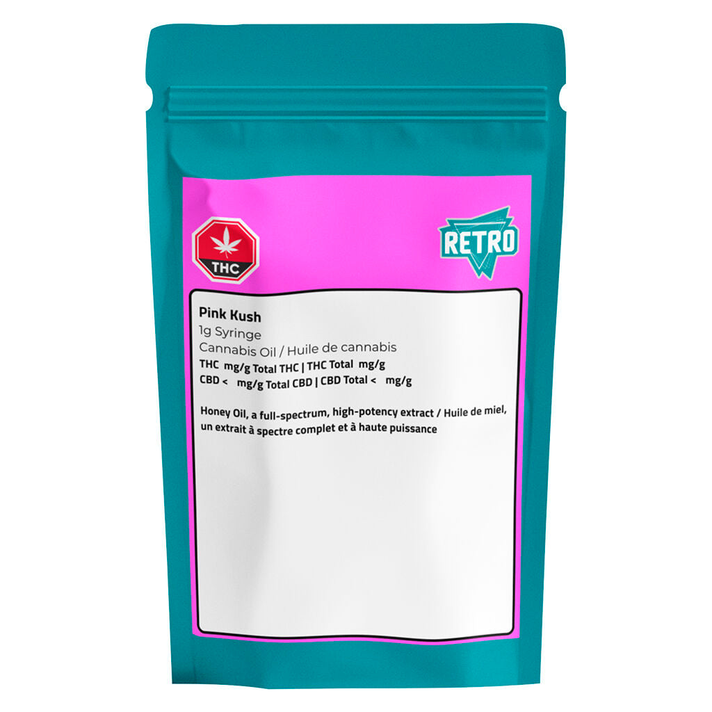 Seringue d’huile de miel Pink Kush