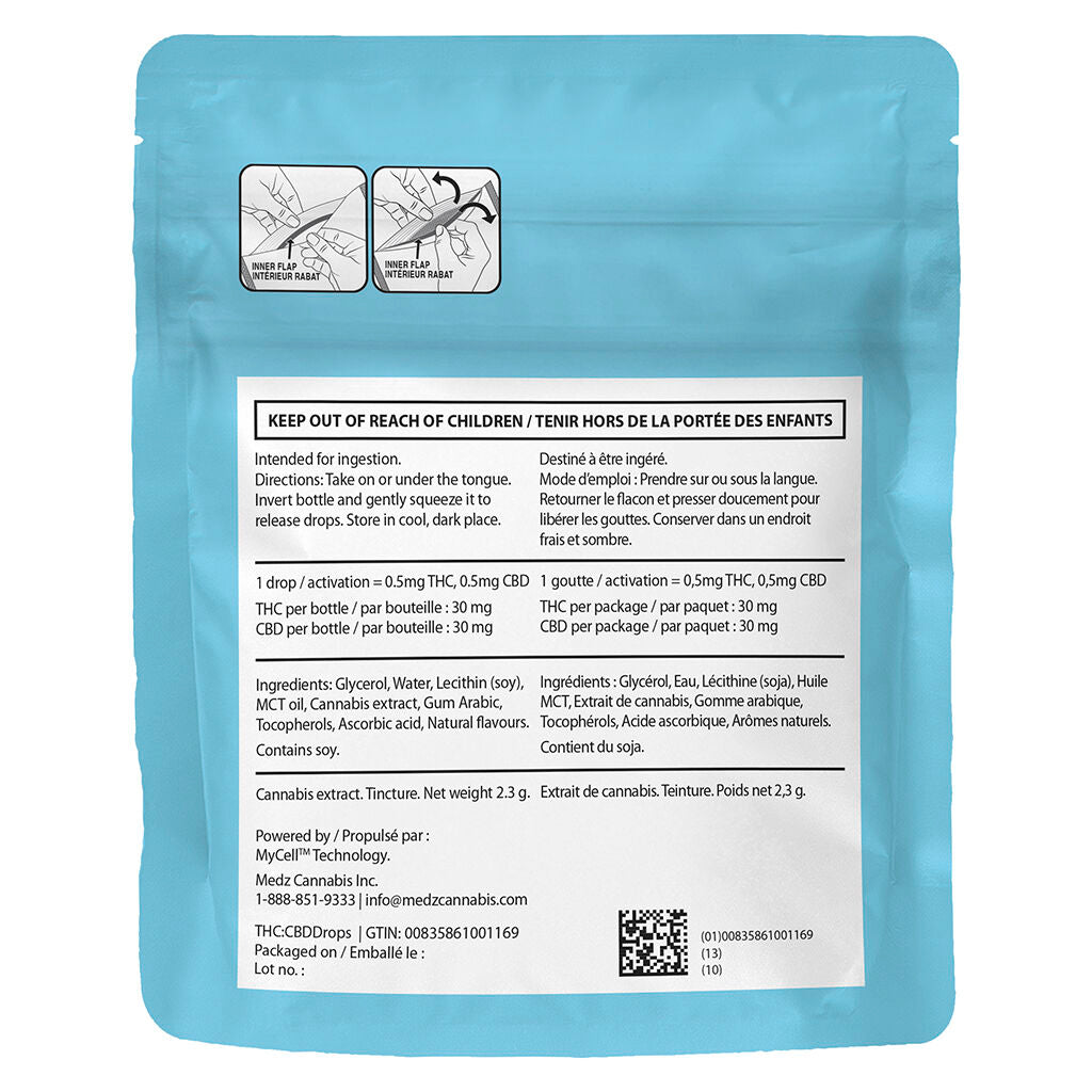 THC:CBD Drops - 