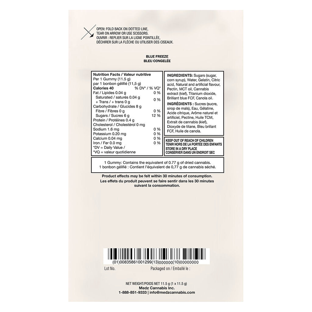 No.8 True Hybrid Kief XL - Blue Freeze - 