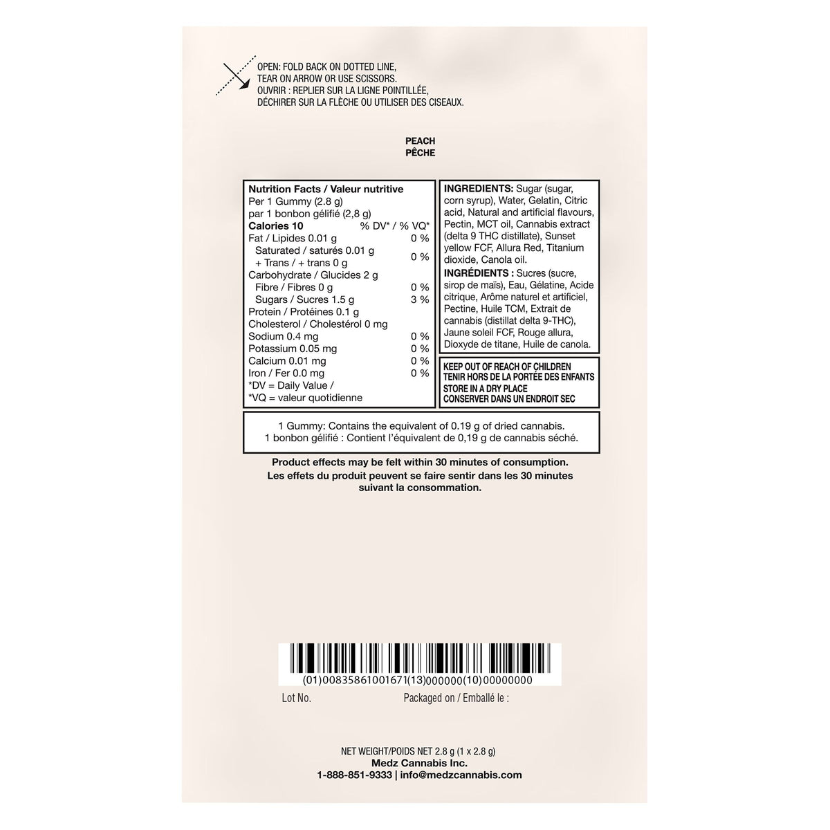 No.20 Distillate Delta 9 - Peach