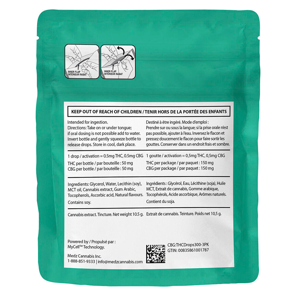 CBG:THC Drops 300 - 