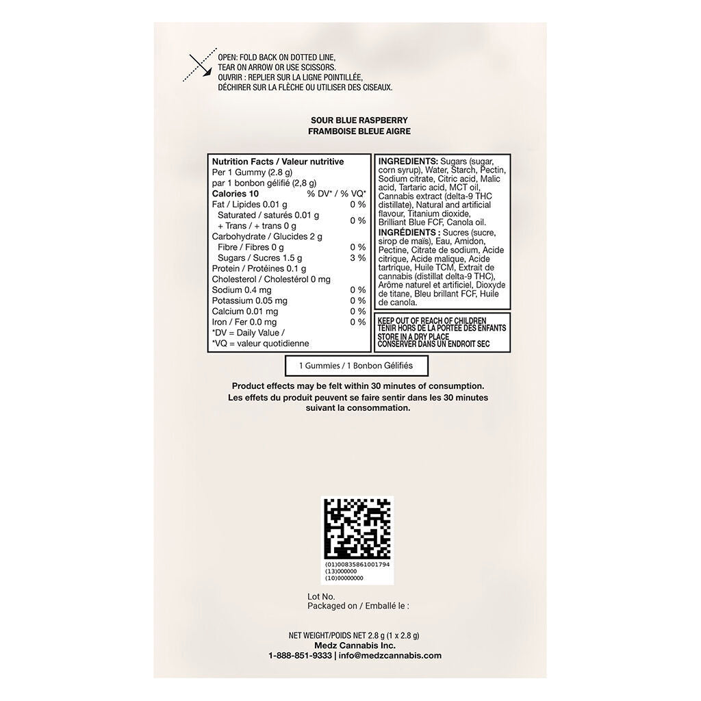 No.18 Distillate Delta 9 - Sour Blue Raspberry - 