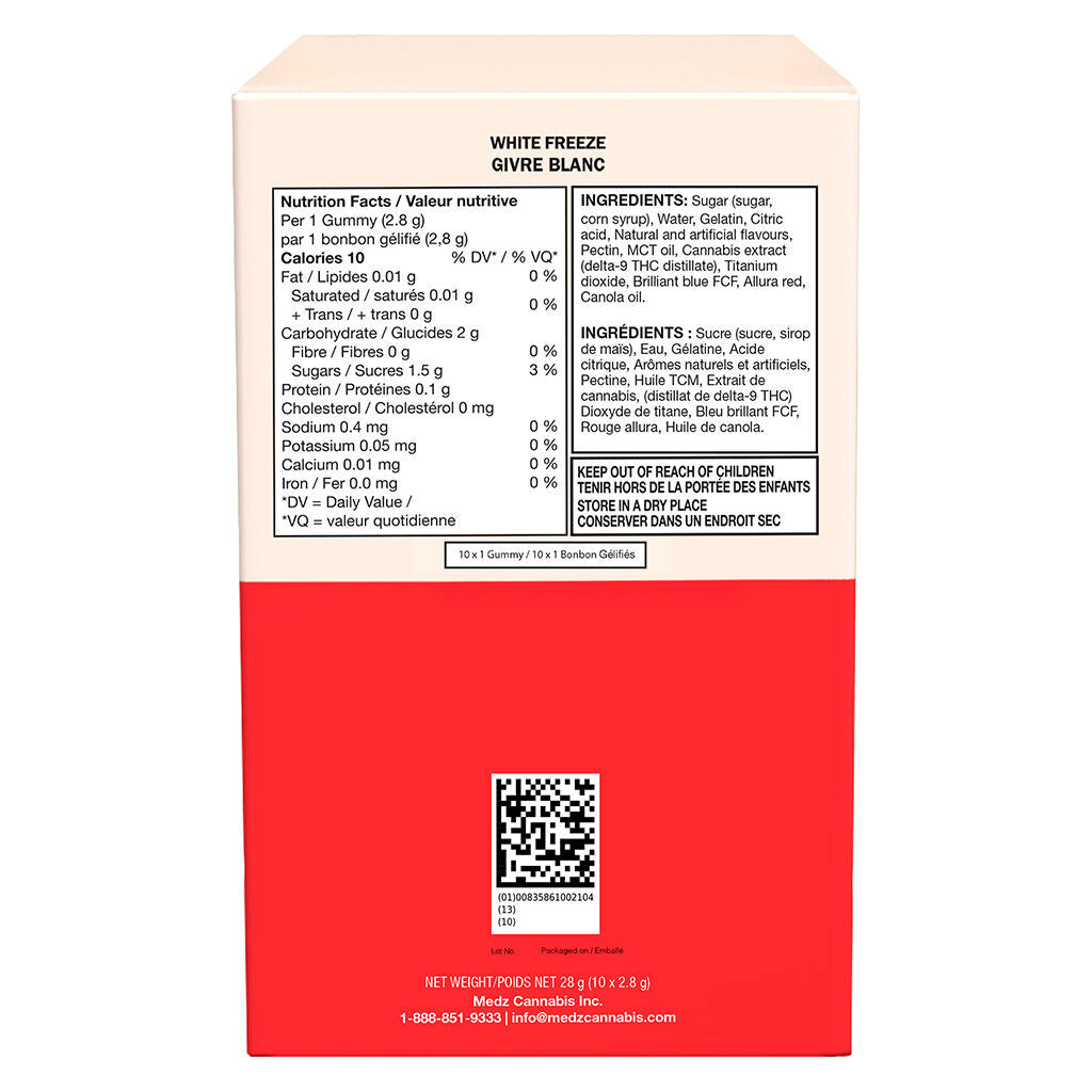 No.27 100's Distillate Delta 9 - White Freeze carton