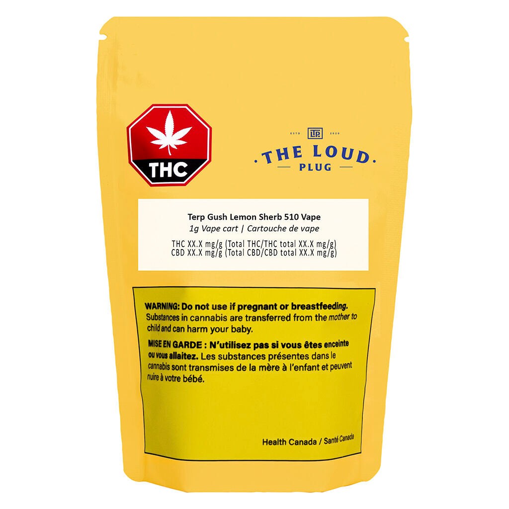 Terp Gush Lemon Sherb 510 Vape - 