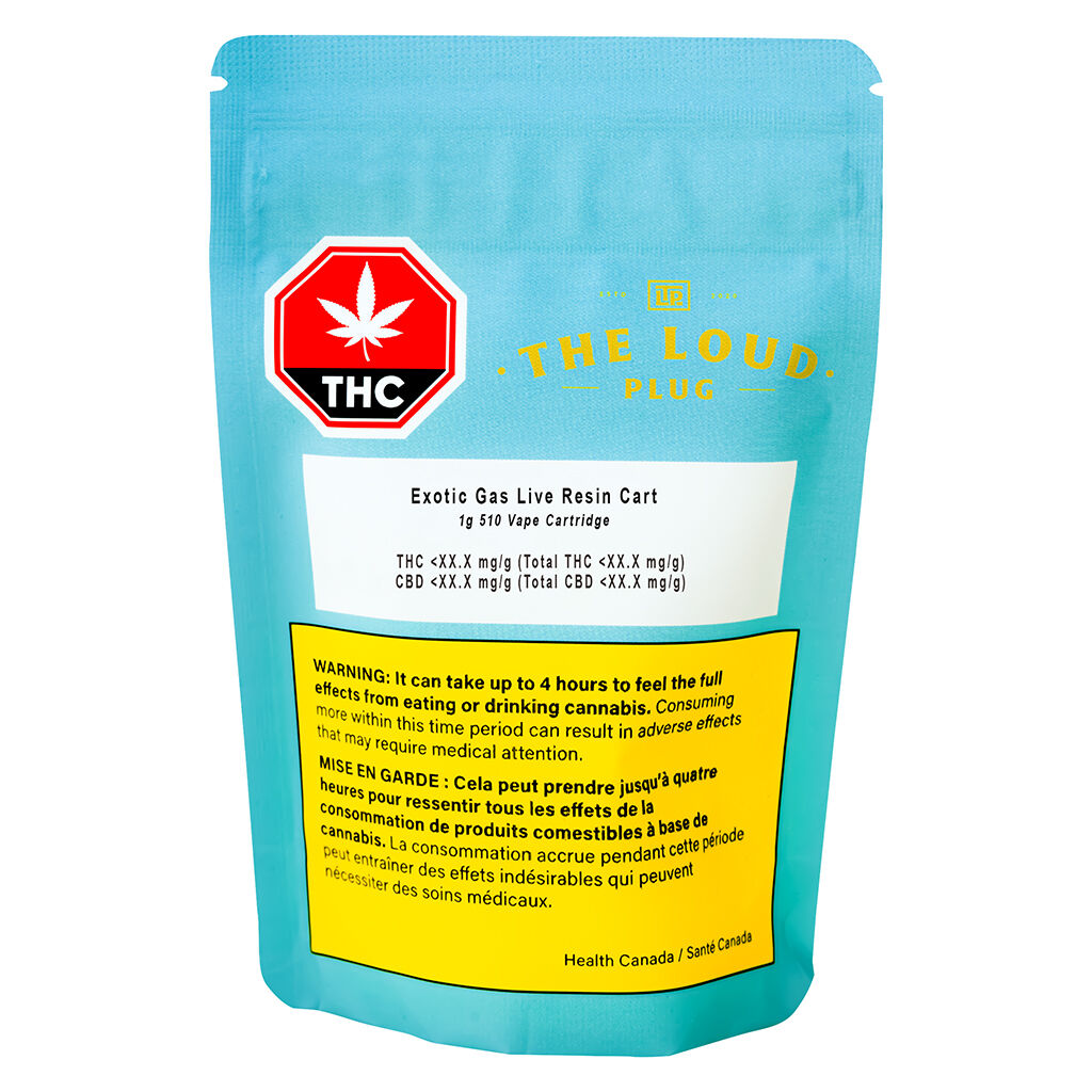 Exotic Gas Live Resin 510 Thread Cartridge