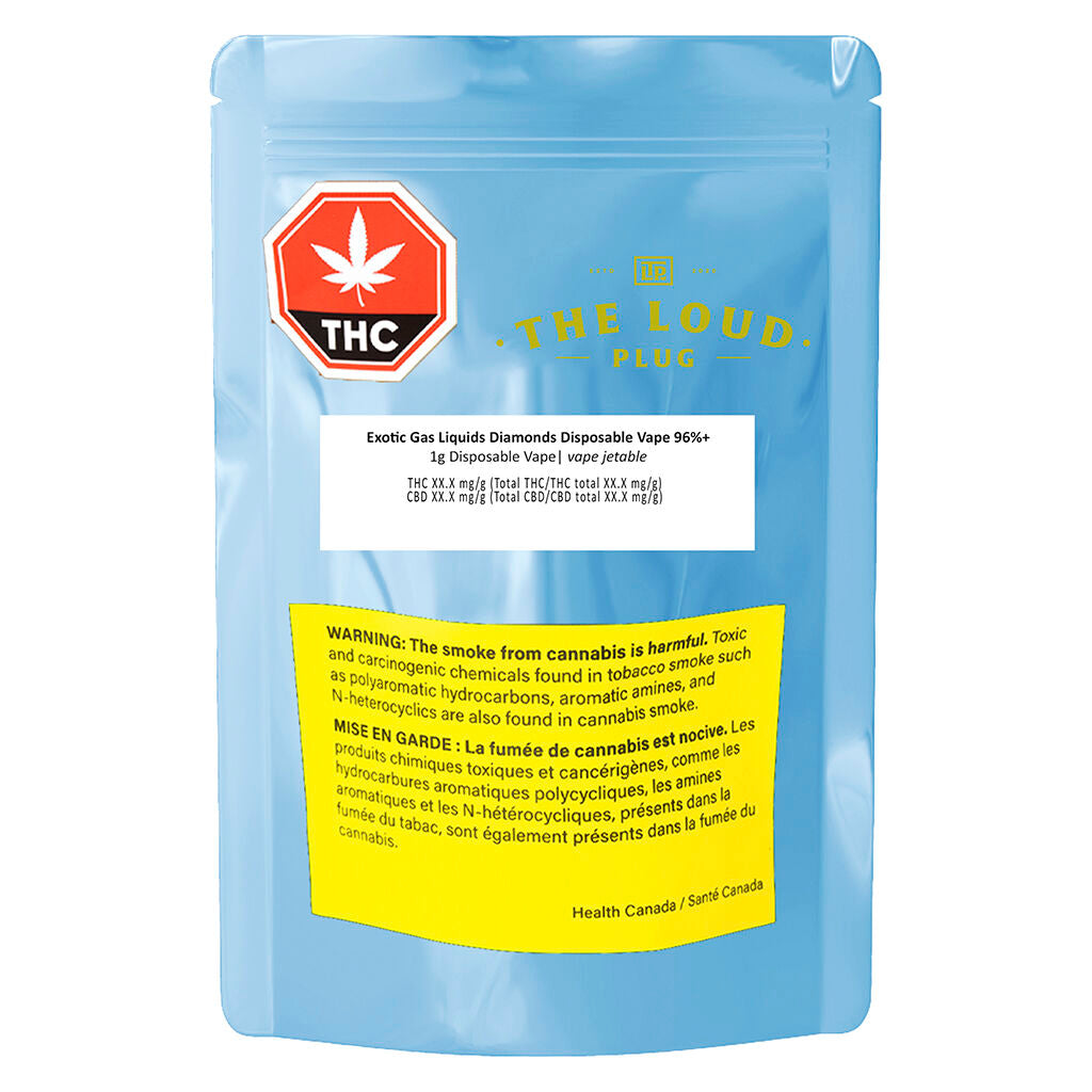 Exotic Gas Liquid Diamonds Disposable Vape 96+ - 