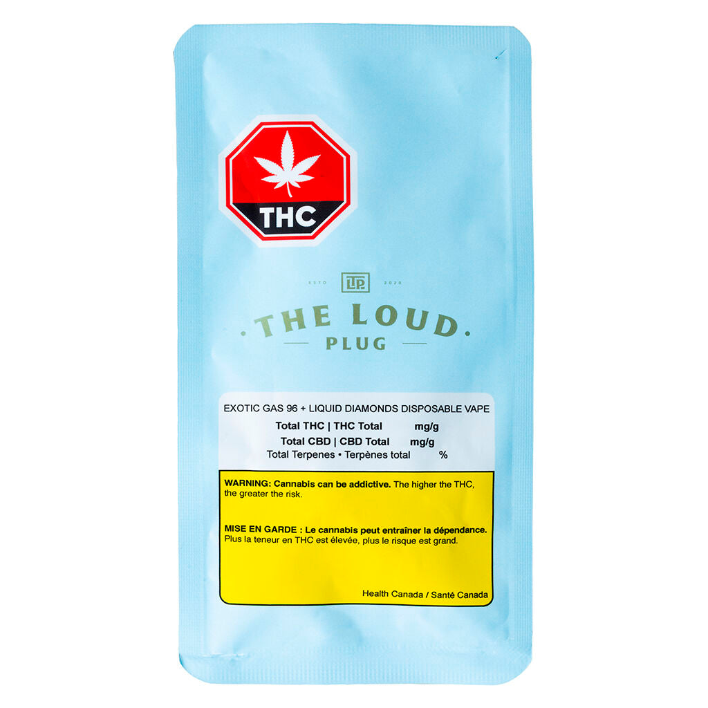 Exotic Gas 96+ Liquid Diamonds Disposable Vape - 