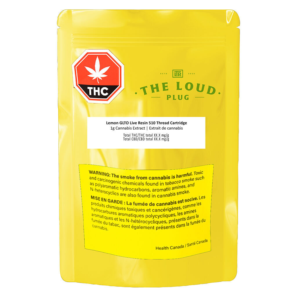 Lemon GLTO Live Resin 510 Thread Cartridge - 