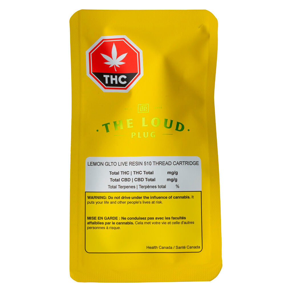 Lemon GLTO Live Resin 510 Thread Cartridge - 