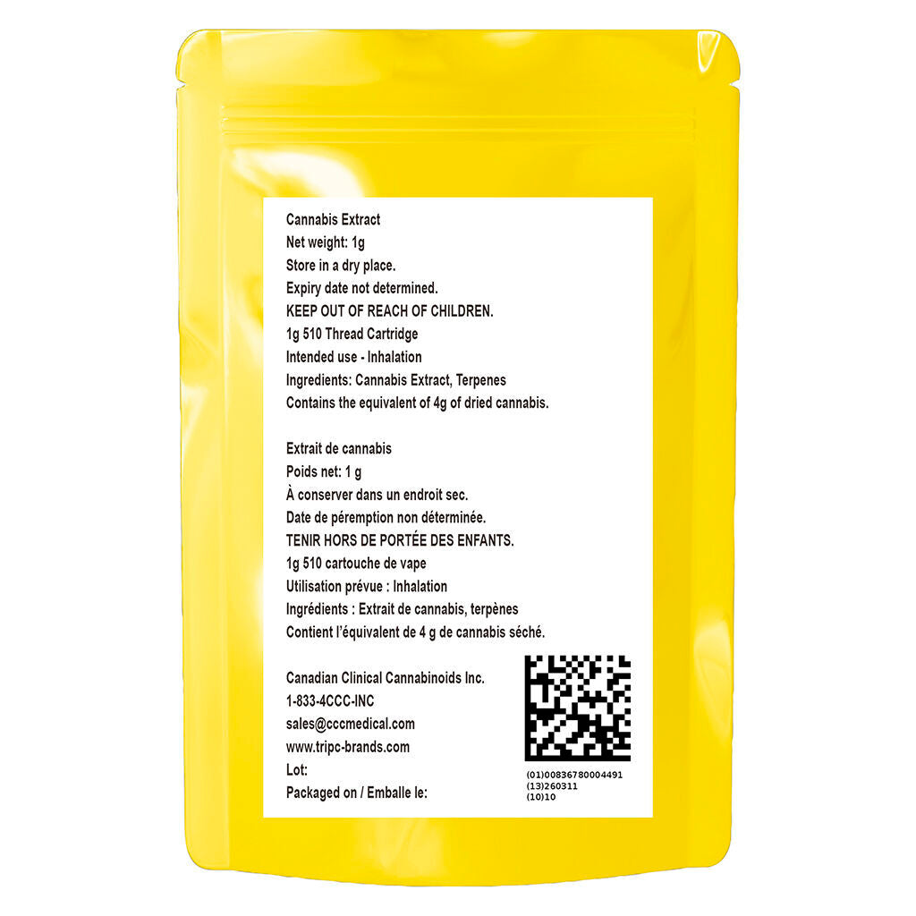 Lemon GLTO Live Resin 510 Thread Cartridge - 