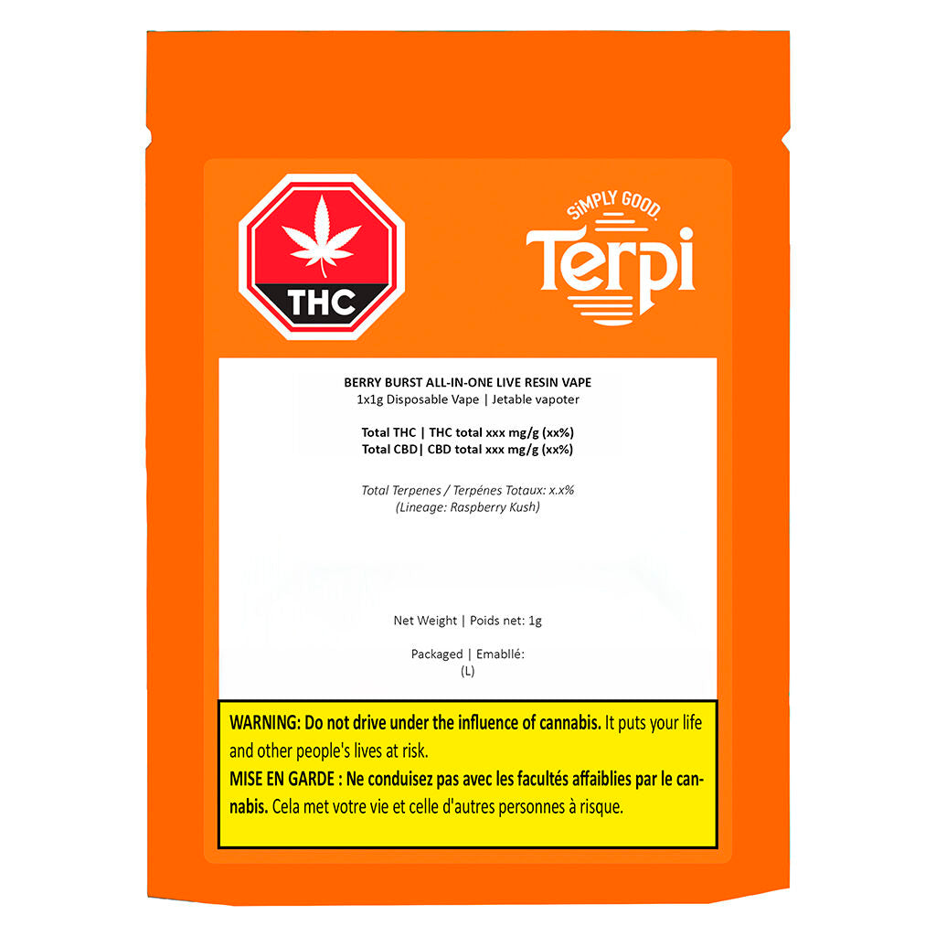 Berry Burst All-In-One Live Resin Vape - 
