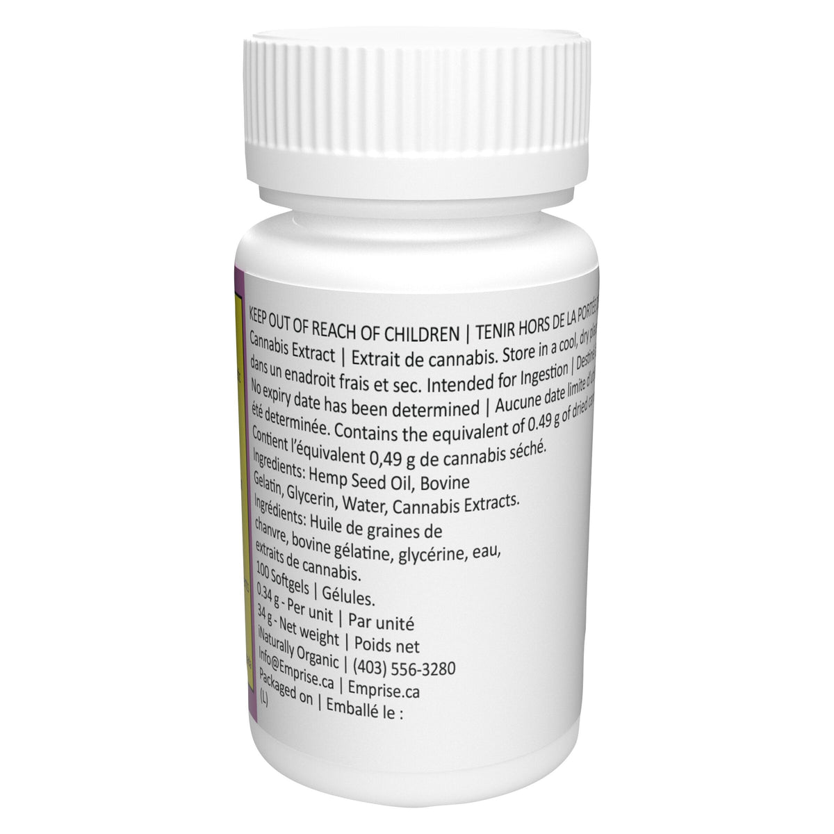 1 000 THC + 1 000 CBD Softgels