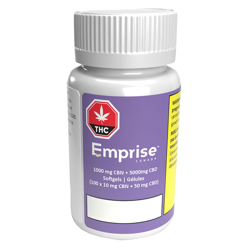 1000 CBN + 5000 CBD Softgels (10 CBN + 50 CBD) - 