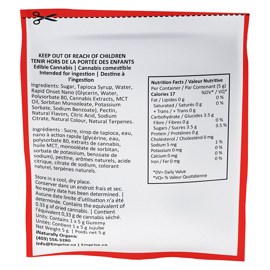 Cherry 10 THC Indica Gummy - 