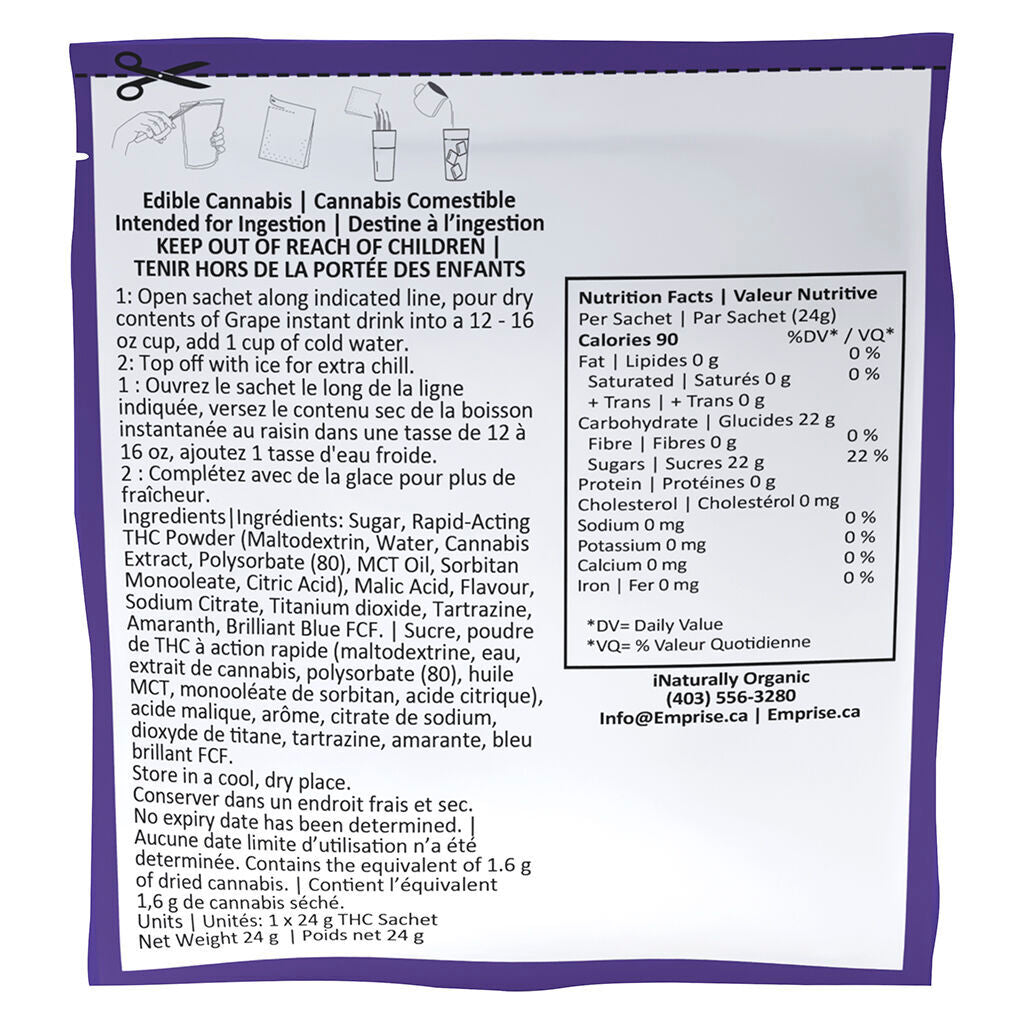 Grape 10 THC Instant Drink - 