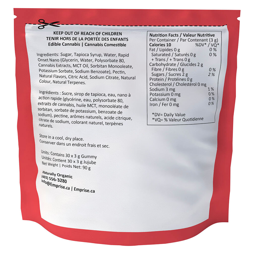 Sour Raspberry 25 Multicannabinoid Gummy - 