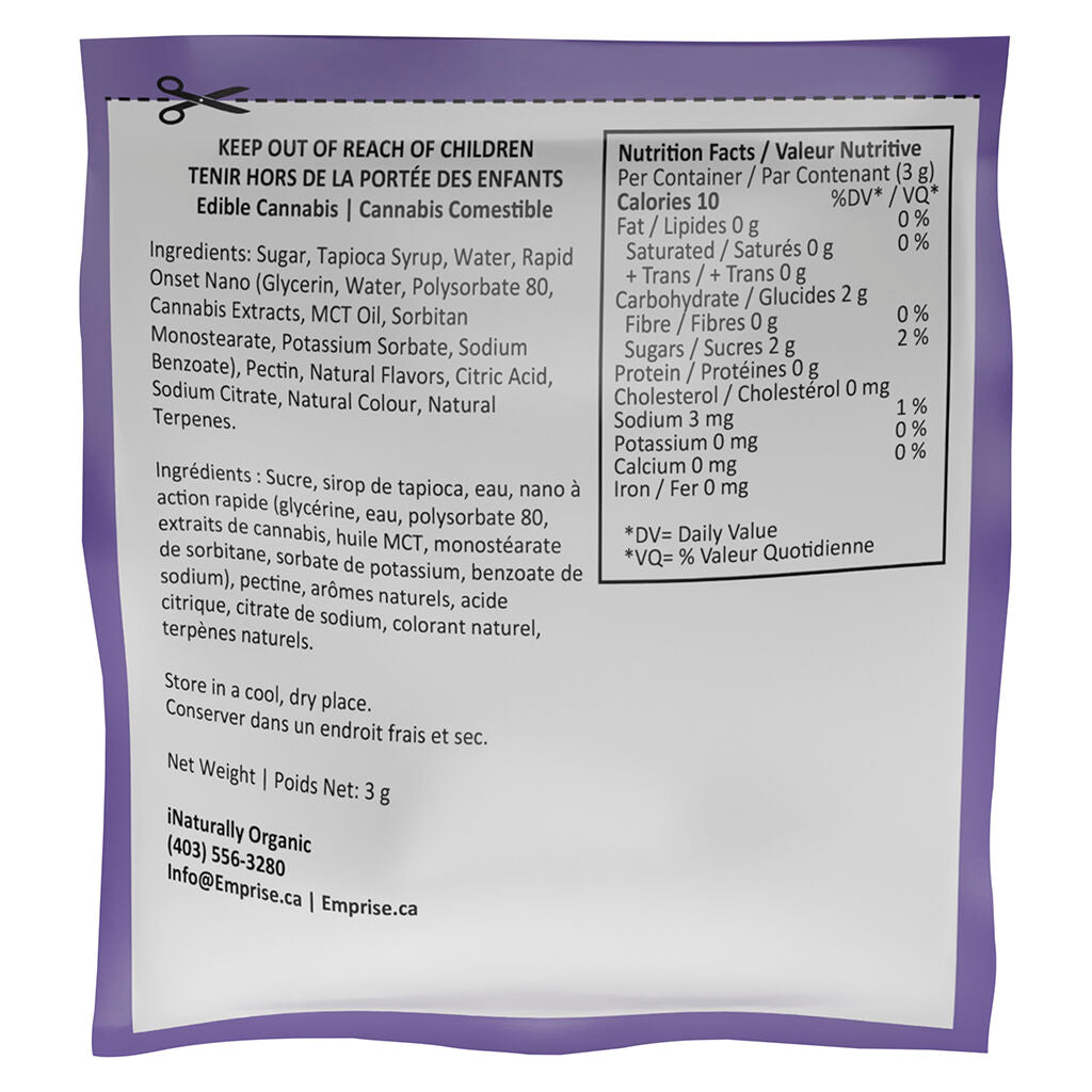 Grape 10 THC Sativa Gummy - 