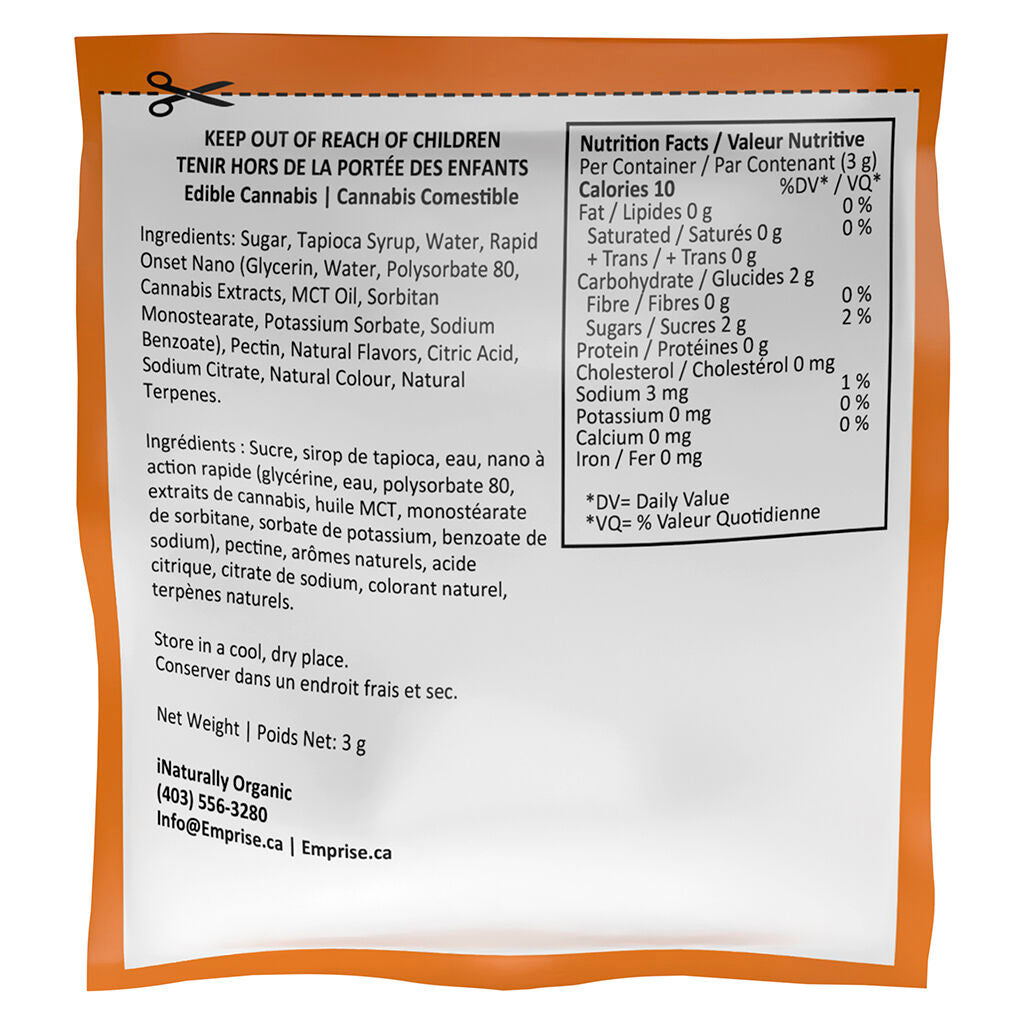 Orange 10 THC Sativa Gummy