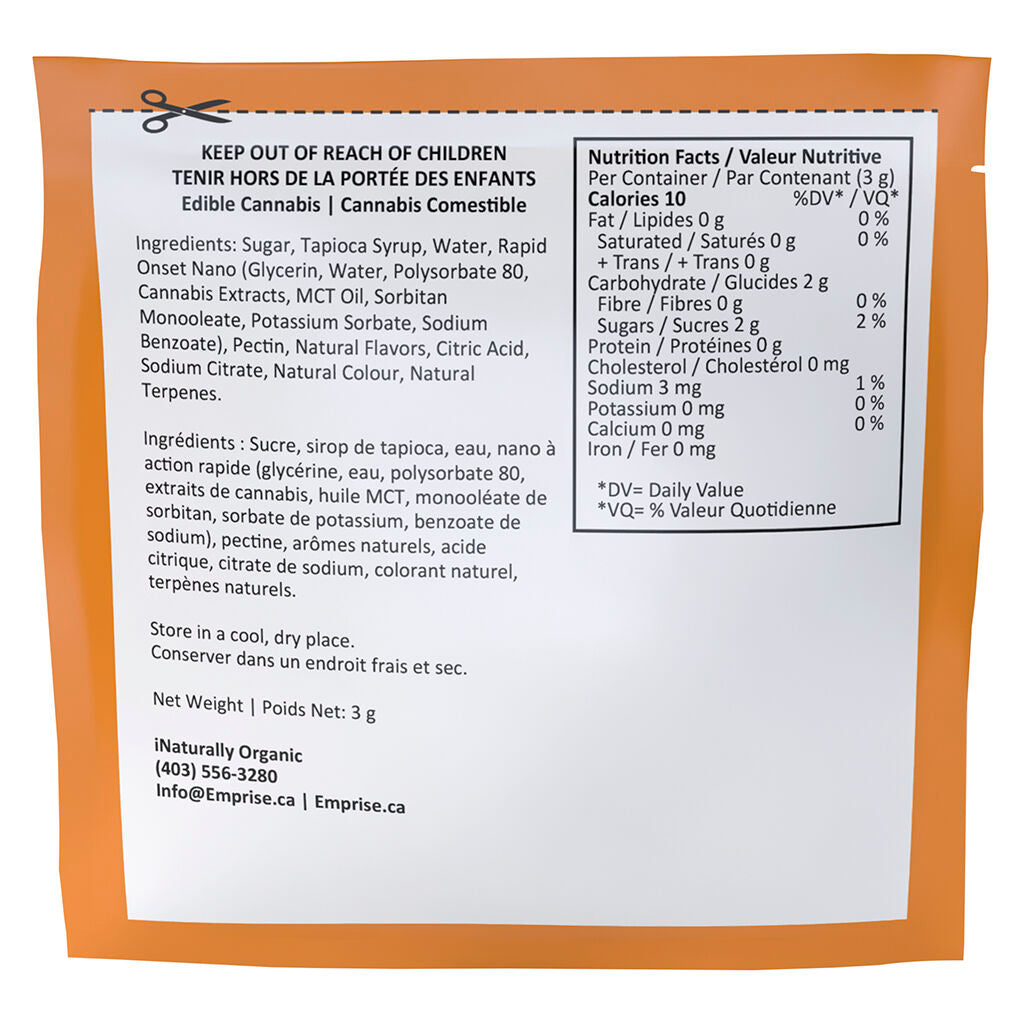 Orange 10 THC Sativa Gummy - 