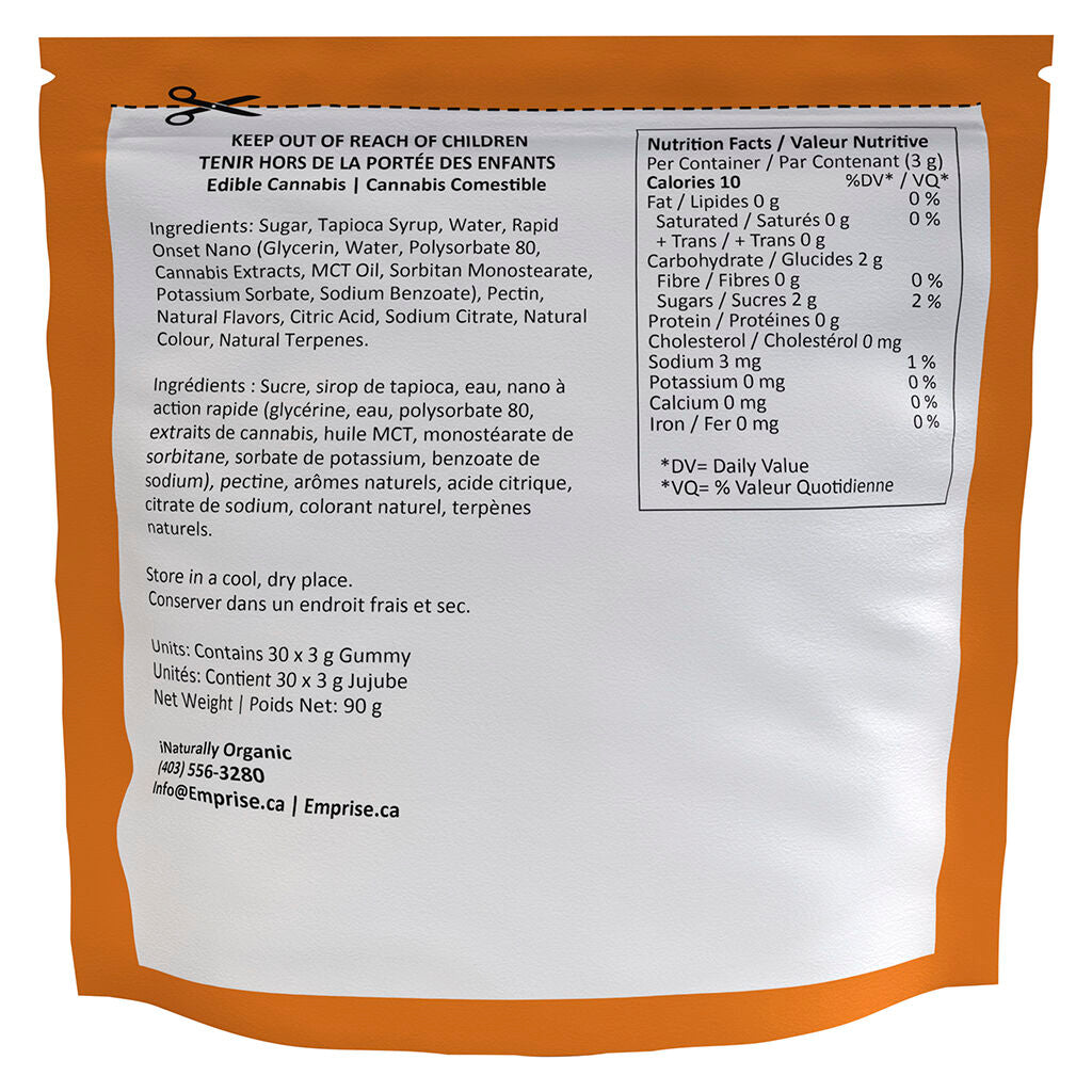 Orange 10 THC Sativa Gummy