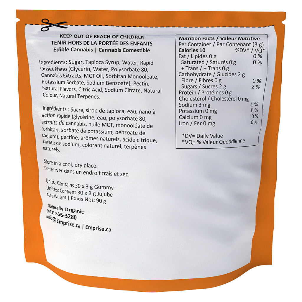 Orange 10 THC Sativa Gummy - 