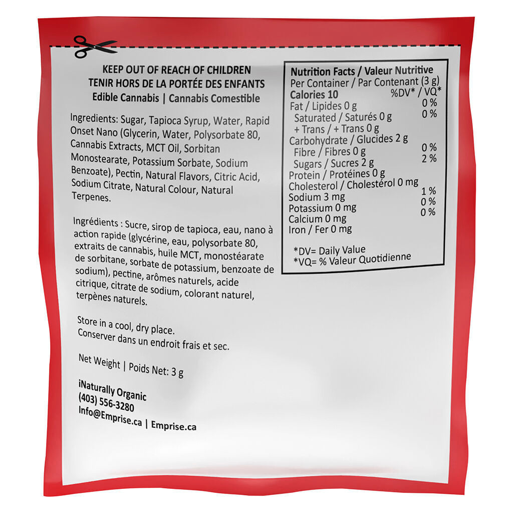 Sour Raspberry Multicannabinoid Gummy - 