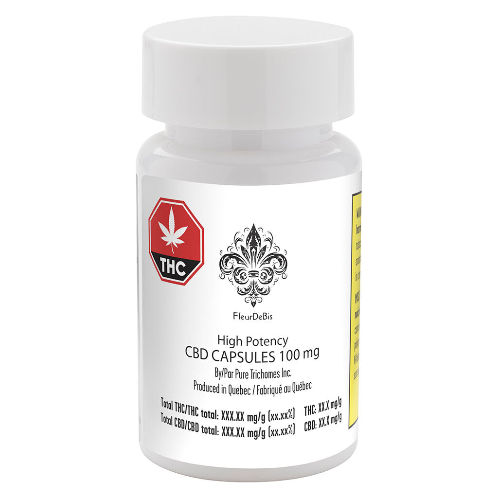 High Potency CBD CAPSULES 100 mg - 