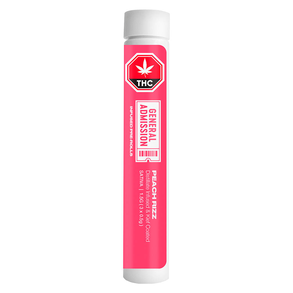 Peach Ringz Distillate Infused Pre-Roll - 