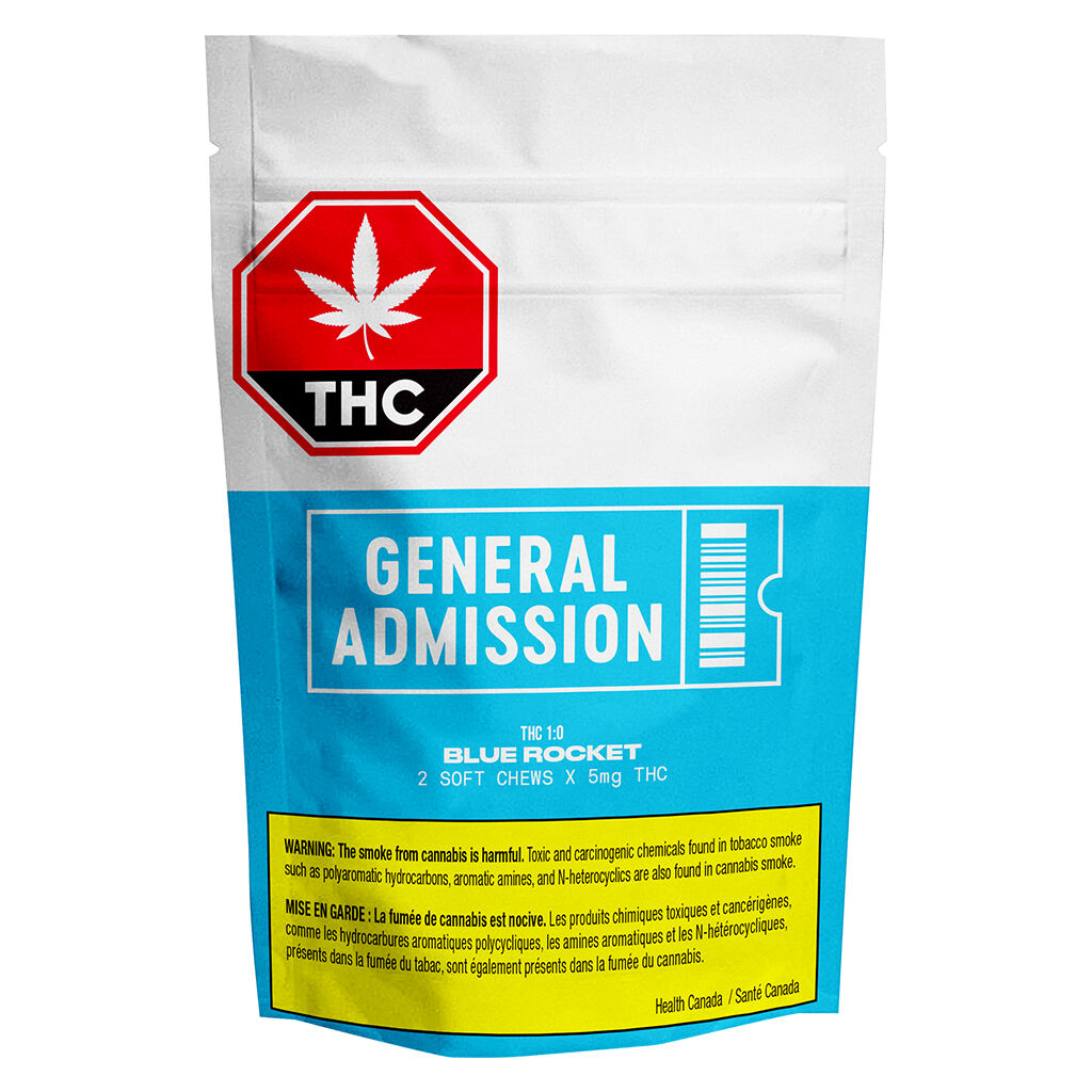 Blue Rocket THC Gummy (1:0) - 