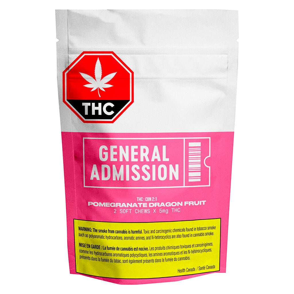 Pomegranate Dragon Fruit THC & CBN Gummy (2:1) - 