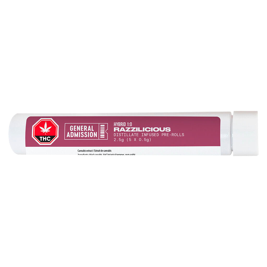 Razzilicious Distillate Infused Pre-Roll - 