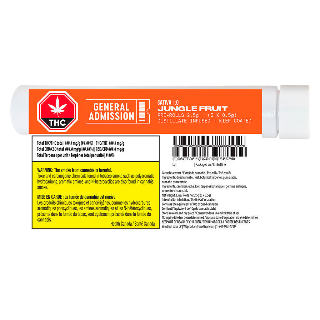 Jungle Fruit Distillate Infused Pre-Roll - 