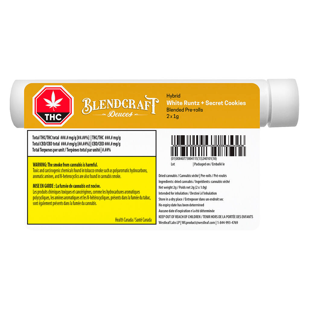 Deuces Hybrid (white Rntz X Secret Cookies) Pre-roll - 