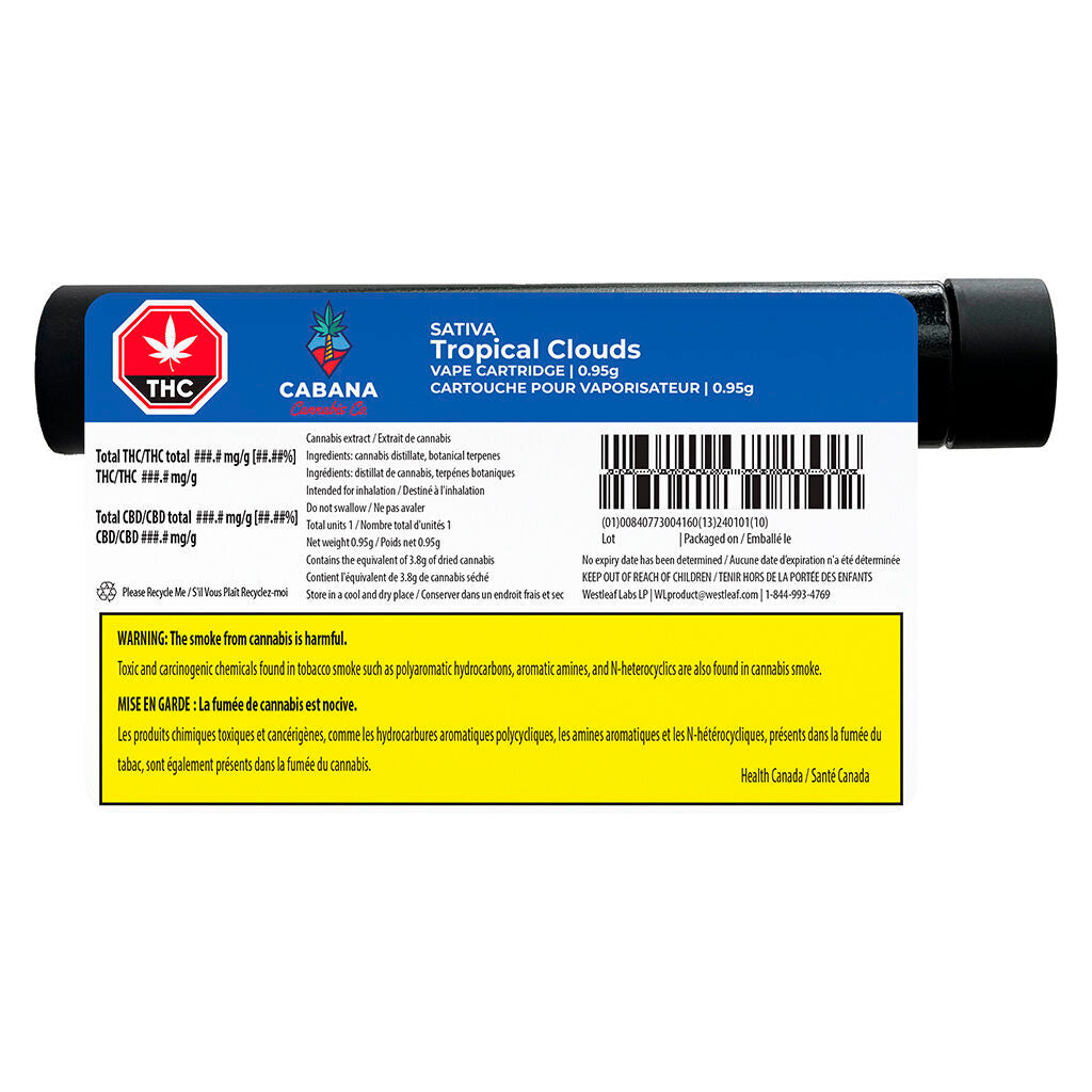 Tropical Clouds Sativa Distillate Vape - 