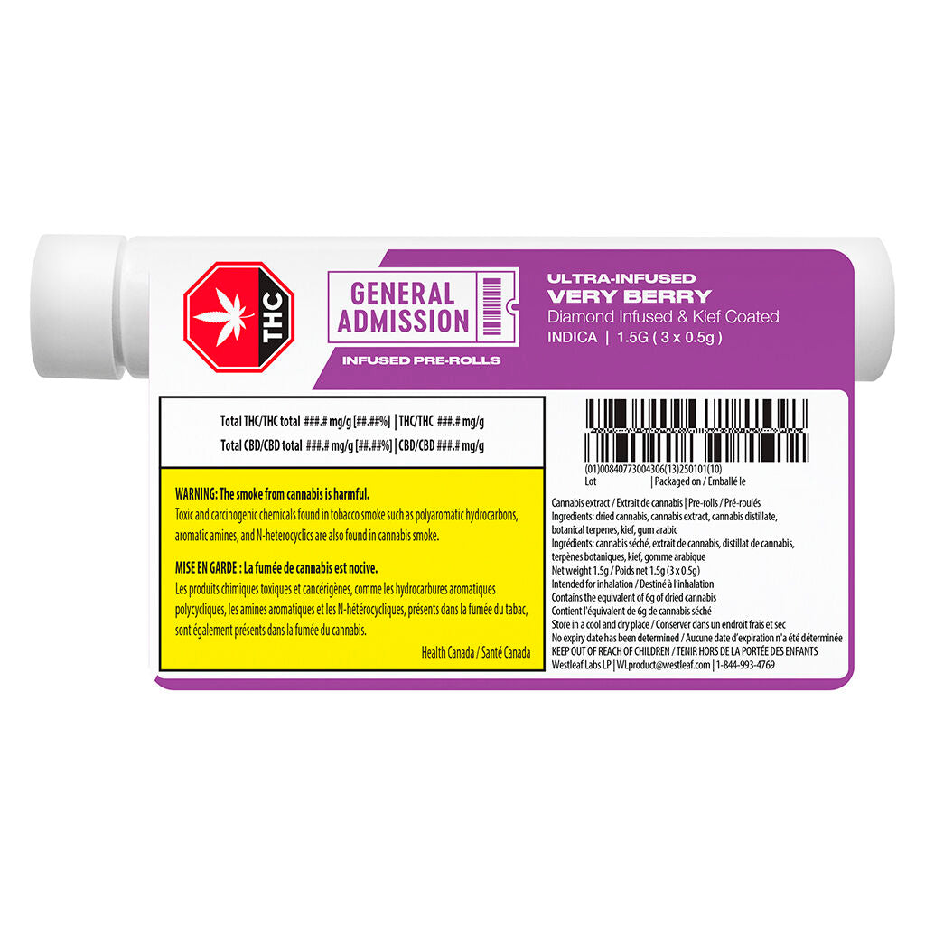 Very Berry Diamond Infused Pre-Roll - 