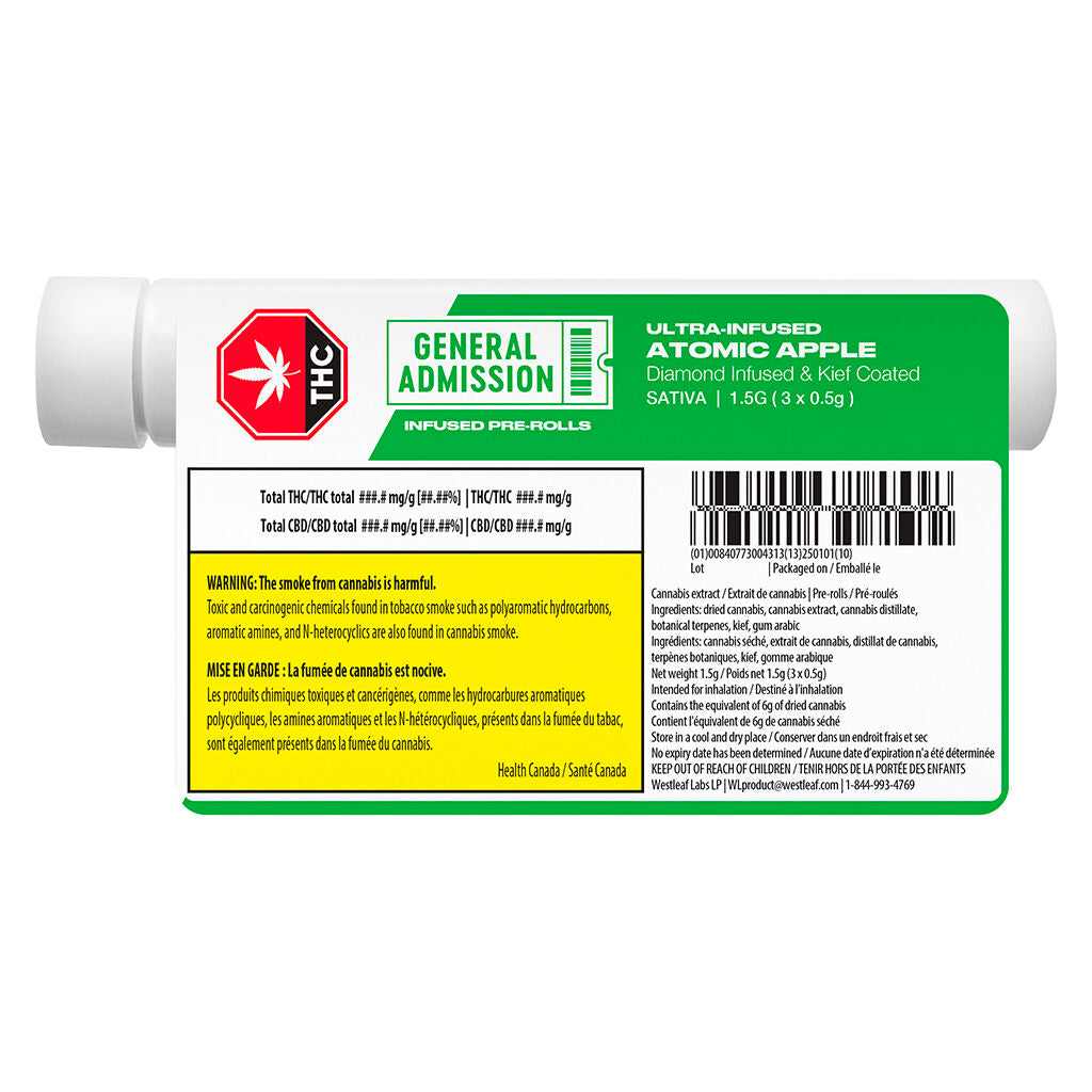 Atomic Apple Diamond Infused Pre-Roll - 