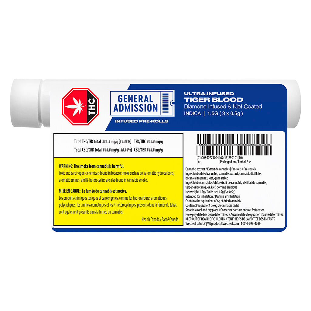 Tiger Blood Diamond Infused Pre-Roll - 